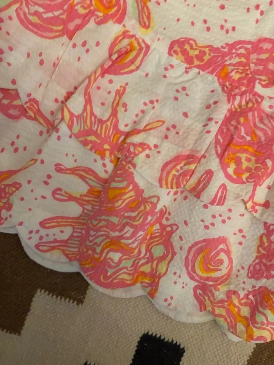 Lily Pulitzer Cuddy Scalloped skirt Size 6 - Picture 4 of 9